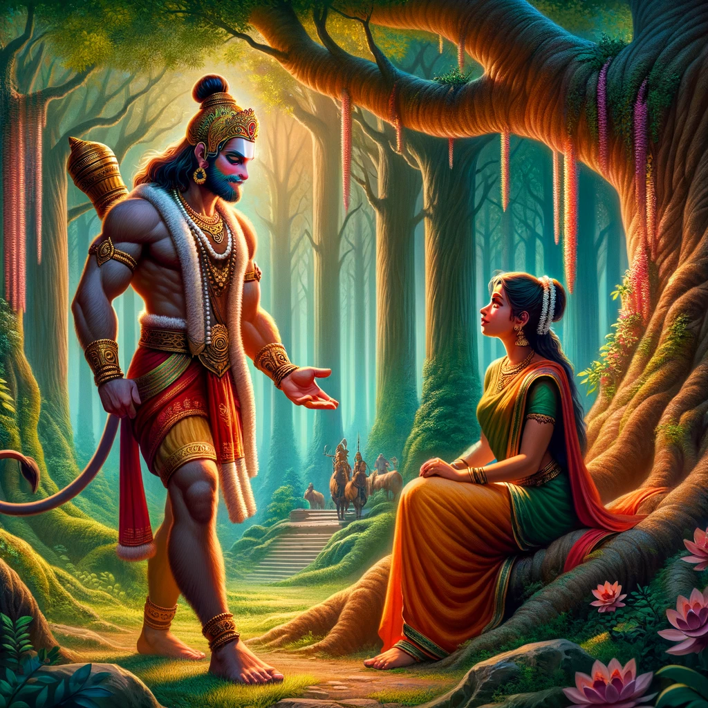 Hanuman Narrates His Life to Sita